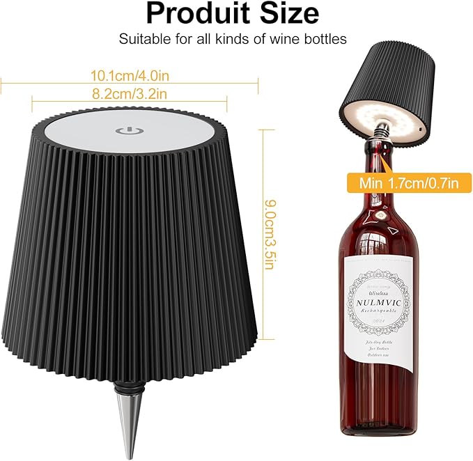 LED Bottle Table Lamp